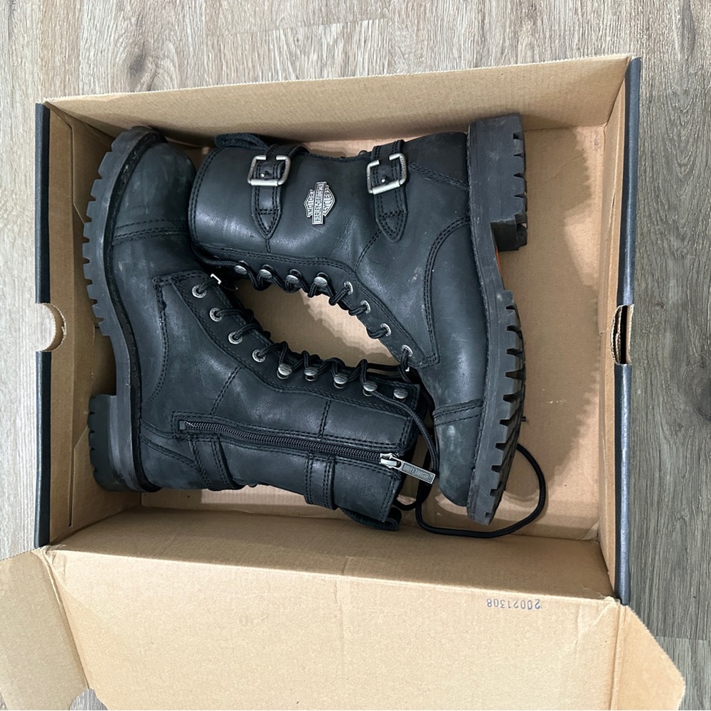 HARLEY DAVIDSON WOMEN'S BALSA MOTO BOOTS - ROUND TOE Sz 7.5 ($169.99)